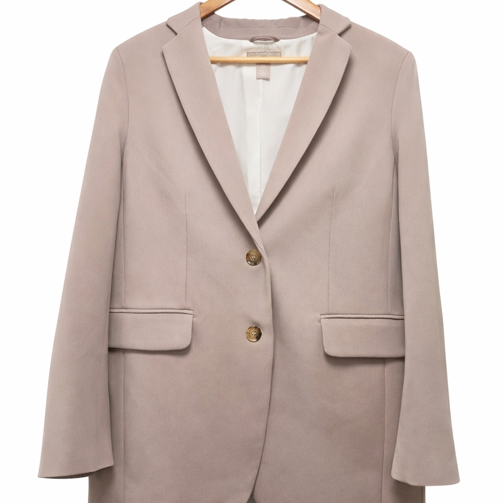 H&M Classic Pale Pink Taupe Women's Blazer
